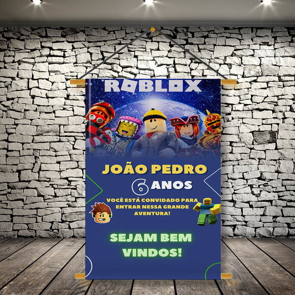 Banner Festa Infantil Roblox