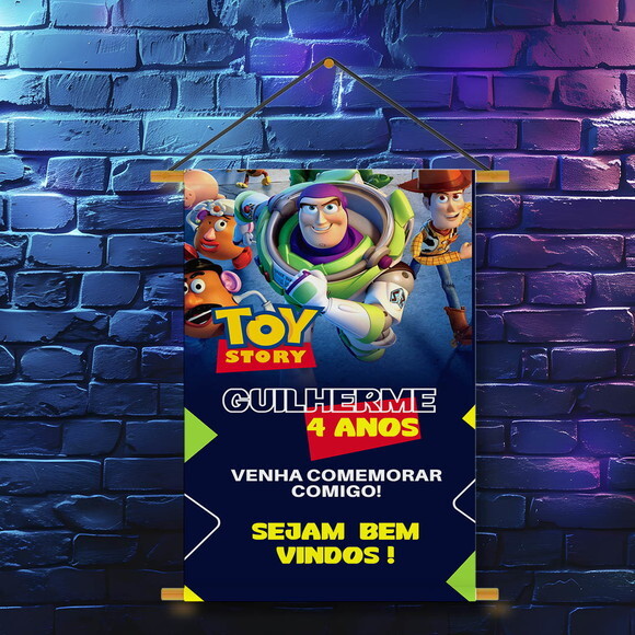 Banner Festa Infantil Toy Story