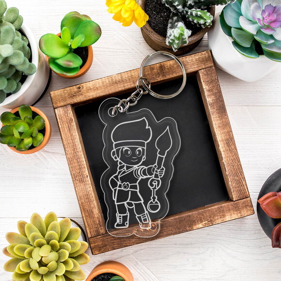 Chaveiro e Lembrancinha Amber Brawl Stars Kit 10 Unidades