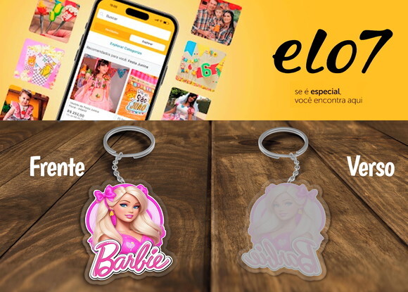 Chaveiro e Lembrancinha Barbie