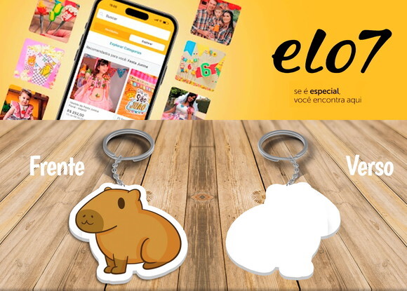 Chaveiro e Lembrancinha Capivara