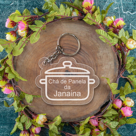 Chaveiro e Lembrancinha Chá de Panela