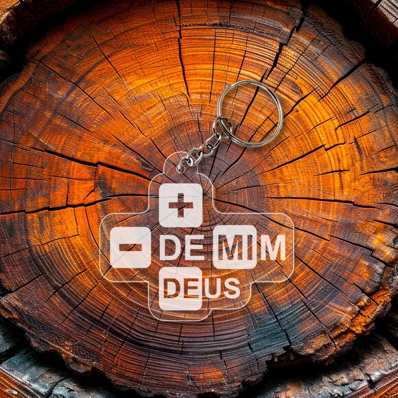 Chaveiro e Lembrancinha Mais de Deus Menos de Mim