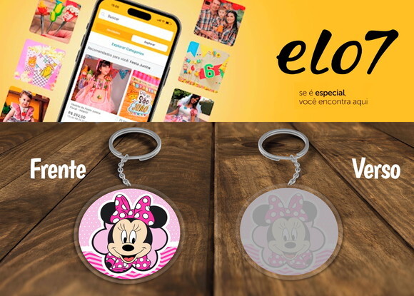 Chaveiro e Lembrancinha Minnie