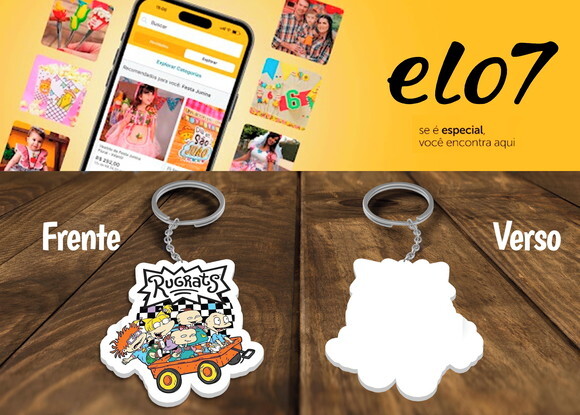 Chaveiro e Lembrancinha Rugrats