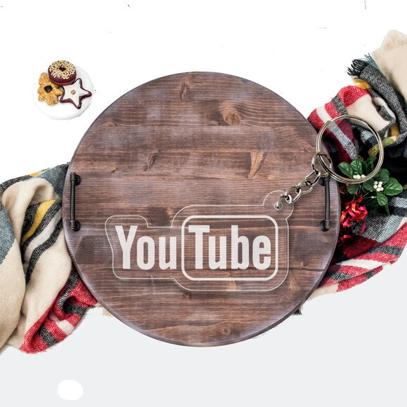 Chaveiro e Lembrancinha Youtube Kit 10 Unidades