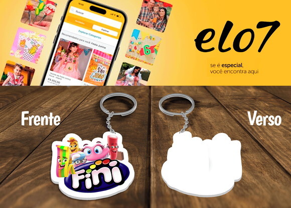 Chaveiro Lembrancinha Bala Fini