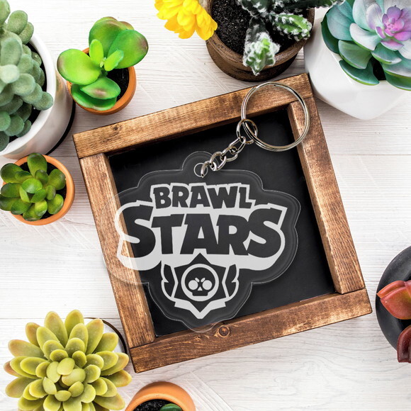 Chaveiro Lembrancinha Brawl Stars Logo Kit 10 Unidades