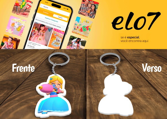 Chaveiro Lembrancinha Brawl Stars Piper