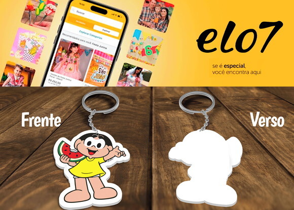 Chaveiro Lembrancinha Magali Melancia