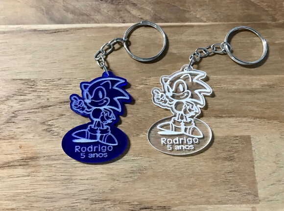 Chaveiros e Lembrancinhas Sonic