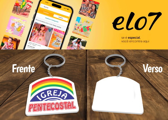 Chaveiros Lembrancinhas Igreja Pentecostal