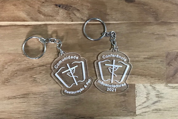 Chaveiros Lembrancinhas Igreja Restauração e Paz