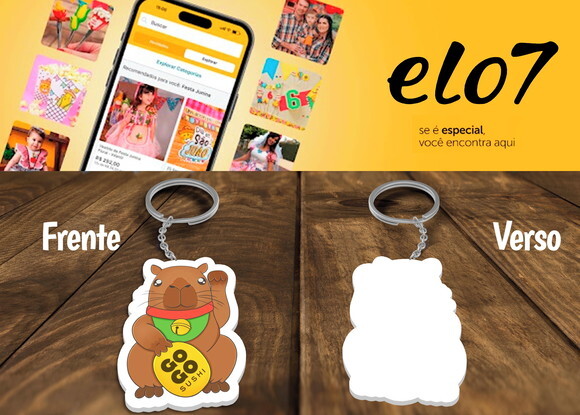 Chaveiros Personalizados Capivara