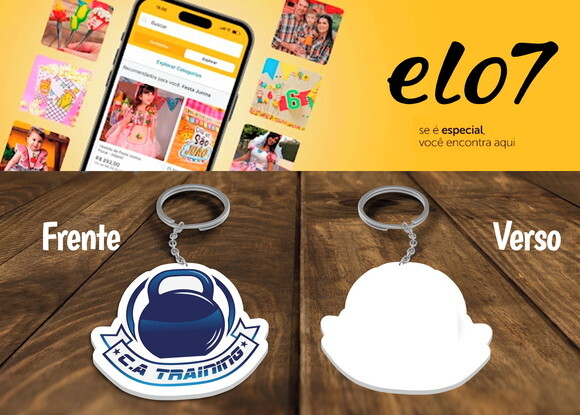 Chaveiros Personalizados com a Sua Logo + Uber