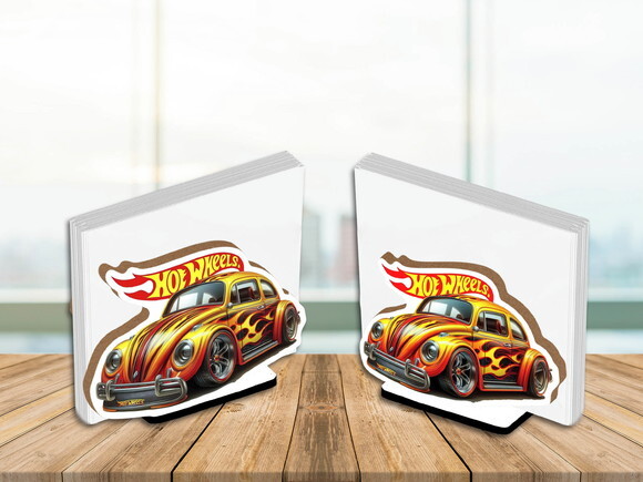 Enfeite de Mesa Porta Guardanapo Fusca Hot Wheels