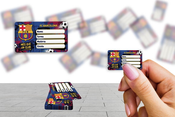 Etiqueta Escolar Barcelona Kit 30 Unidades