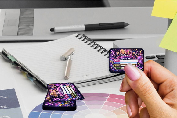 Etiqueta Escolar Guerreiras K Pop Kit 30 Unidades