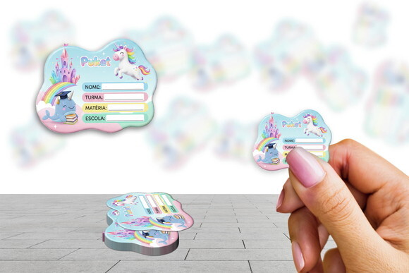 Etiqueta Escolar Puket Kit 30 Unidades