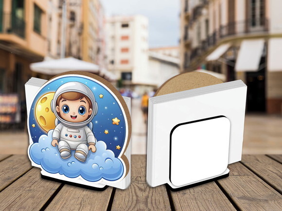 Kit 05 Porta Guardanapo Centro de Mesa Astronauta