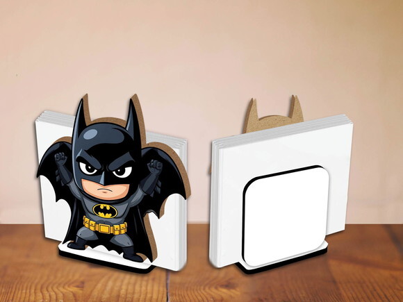Kit 05 Porta Guardanapo Centro de Mesa Batman
