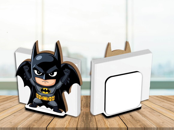 Kit 05 Porta Guardanapo Centro de Mesa Batman