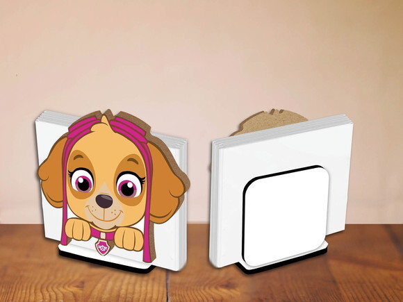 Kit 05 Porta Guardanapo Centro de Mesa Patrulha Canina Skye