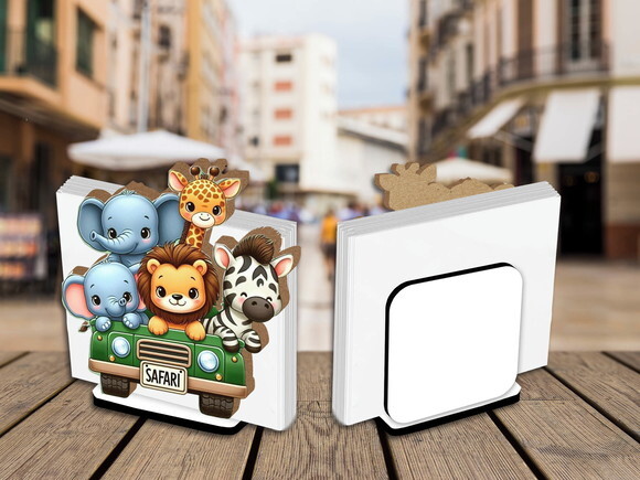 Kit 05 Porta Guardanapo Centro de Mesa Safari