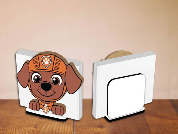 Kit 05 Porta Guardanapo Centro de Mesa Patrulha Canina Zuma