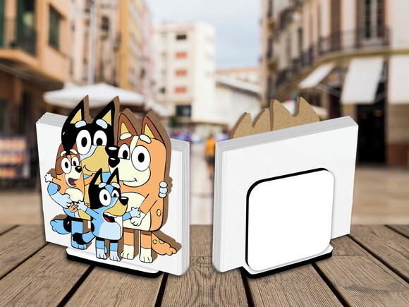 Kit Porta Guardanapo Centro de Mesa Blue Bingo