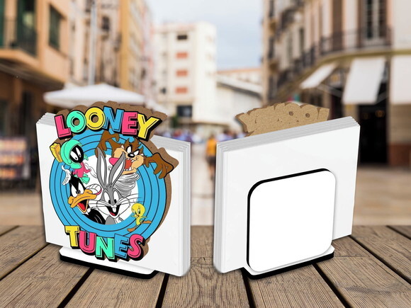 Kit Porta Guardanapo Centro de Mesa Looney Tunes