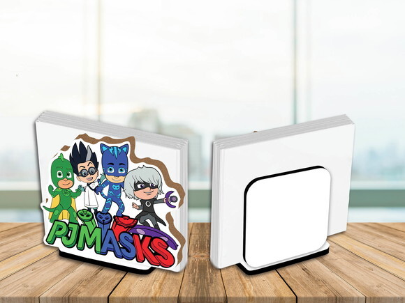 Kit Porta Guardanapo Centro de Mesa Pjmask