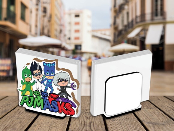 Kit Porta Guardanapo Centro de Mesa Pjmask