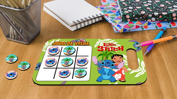 Lembrancinha Jogo da Velha e Lousa Lilo & Sticht