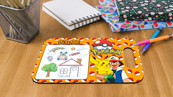 Lembrancinha Jogo da Velha e Lousa Pokemon