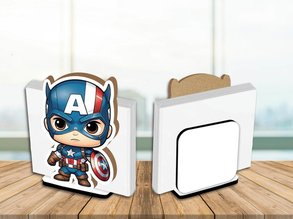 Porta Guardanapo Centro de Mesa Capitão América
