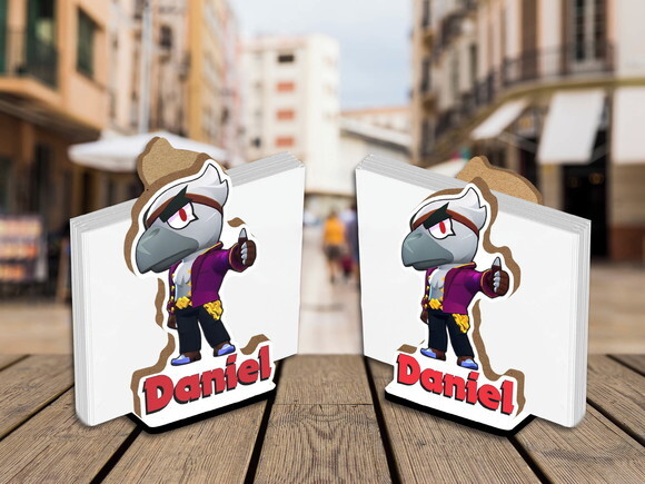 Porta Guardanapo Centro de Mesa Corvo Brawl Stars