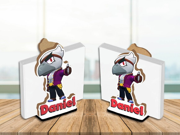 Porta Guardanapo Centro de Mesa Corvo Brawl Stars