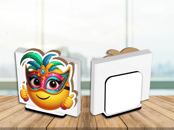 Porta Guardanapo Centro de Mesa Emoji Canaval