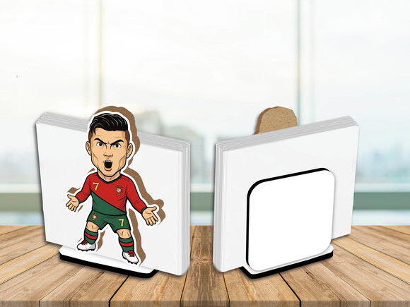 Porta Guardanapo Centro de Mesa Cr7 Cristiano Ronaldo