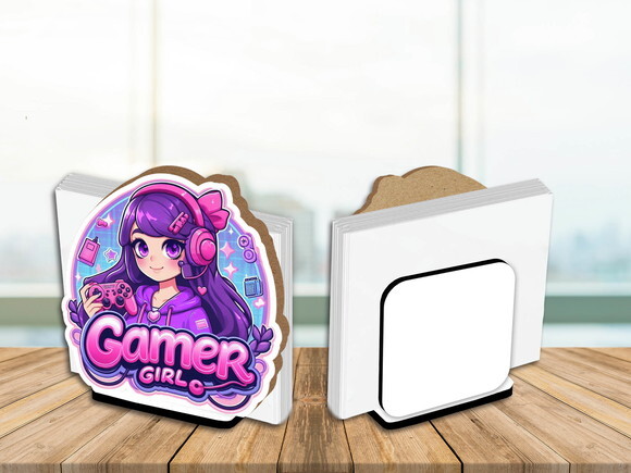 Porta Guardanapo Centro de Mesa Gamer Girl