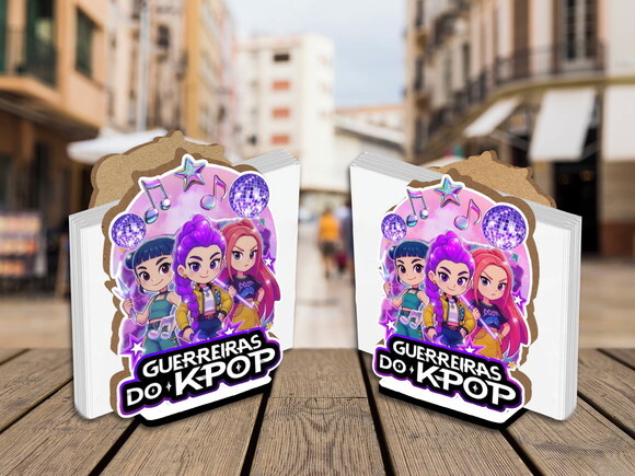 Porta Guardanapo Centro de Mesa Guerreiras do K Pop