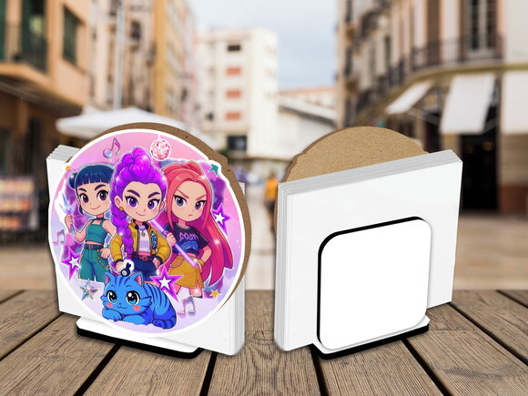 Porta Guardanapo Centro de Mesa Guerreiras Kpop