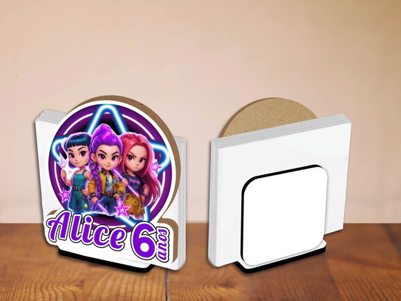 Porta Guardanapo Centro de Mesa Guerreiras Kpop