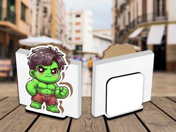 Porta Guardanapo Centro de Mesa Hulk
