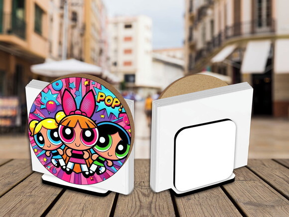 Porta Guardanapo Centro de Mesa Meninas Super Poderosas