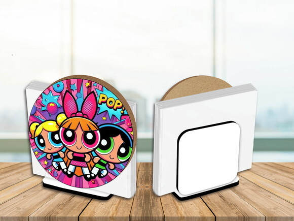 Porta Guardanapo Centro de Mesa Meninas Super Poderosas