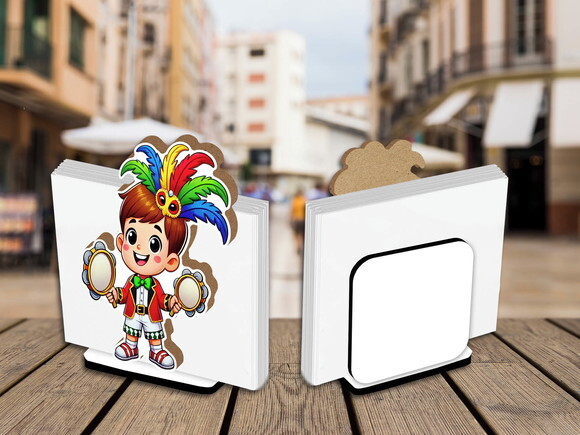 Porta Guardanapo Centro de Mesa Menino Canavalesco