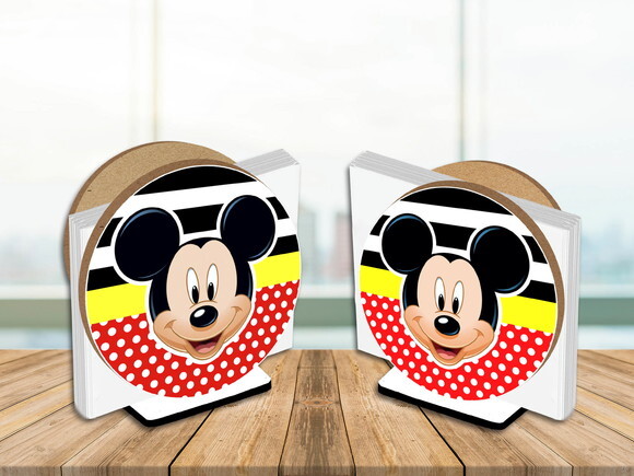 Porta Guardanapo Centro de Mesa Mickey