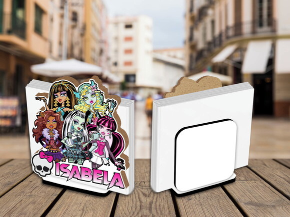 Porta Guardanapo Centro de Mesa Monster High